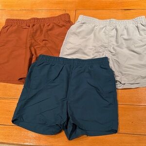 Uniqlo Men's Athletic Shorts Set - Blue, Brown, Gray
